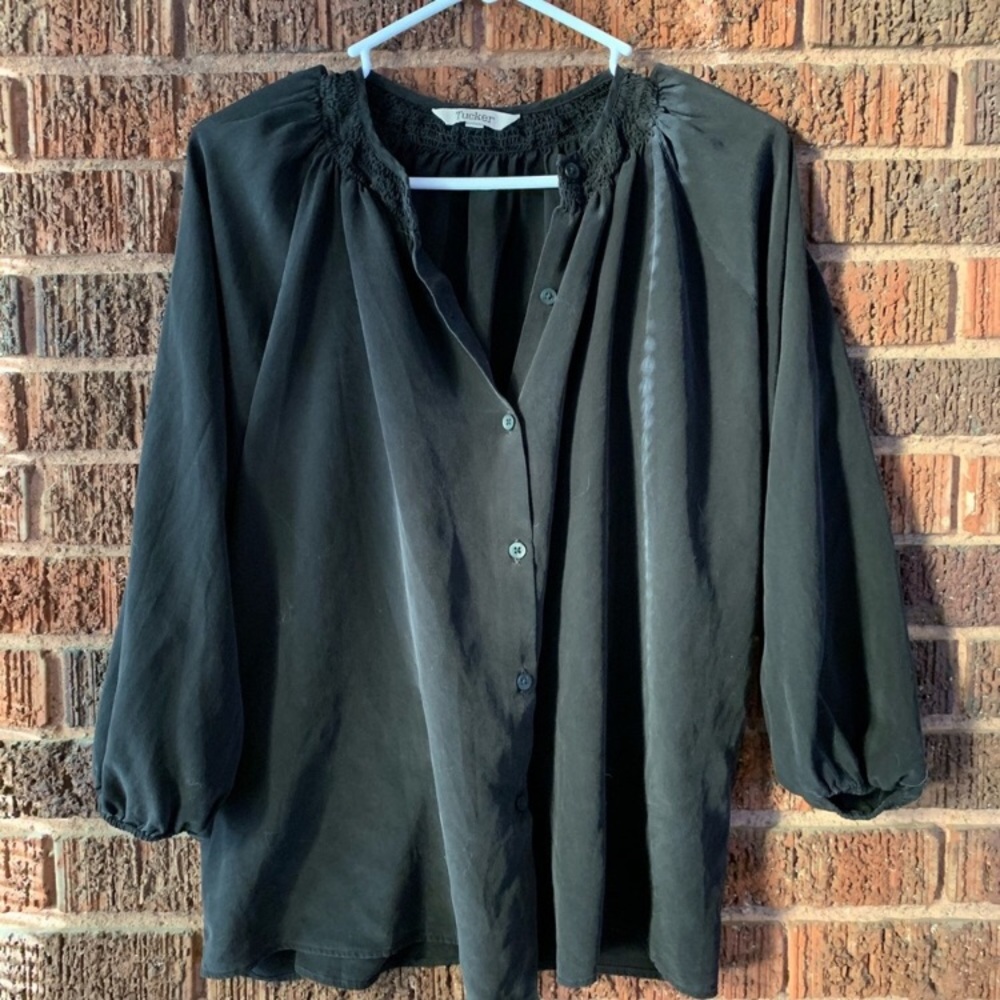 Tucker blouse black small